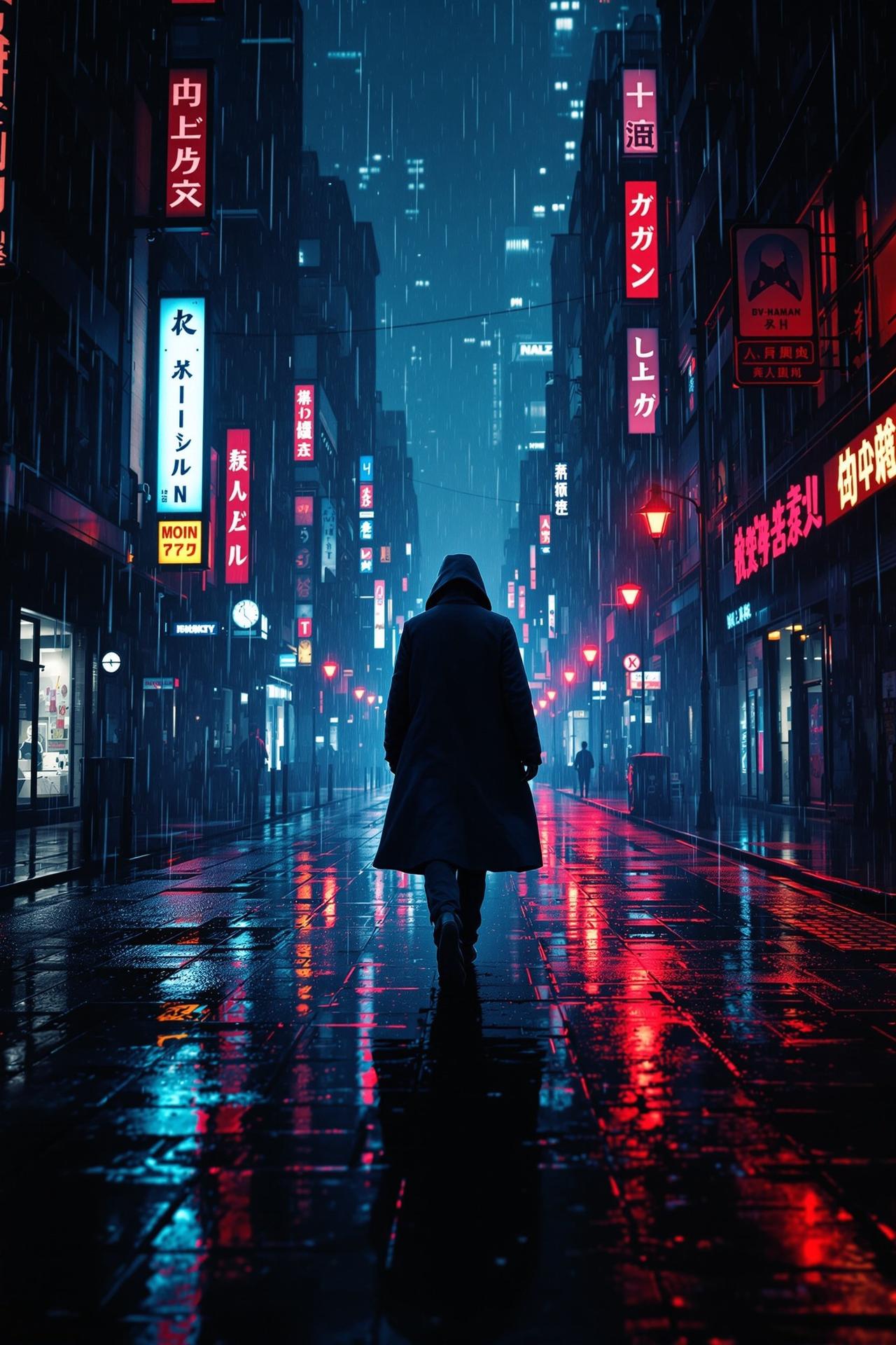 色色酒吧影院作品《霓虹深处》主海报